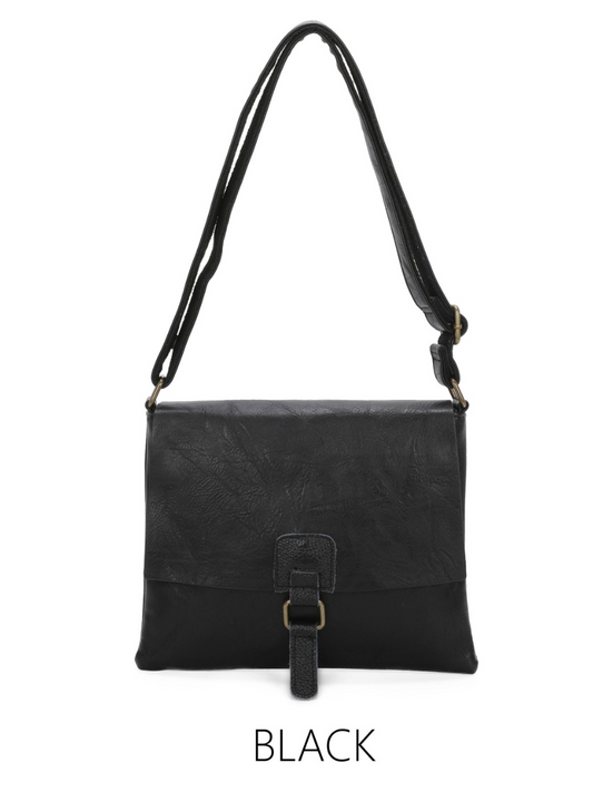 Satchel Style Crossbody Bag with Adjustable Strap & Pockets