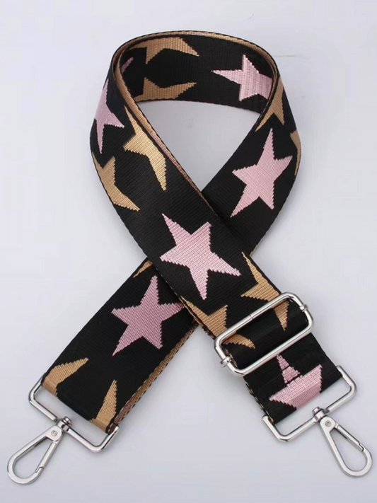 Multi Star Wide Bag Strap - various designs and colours available.