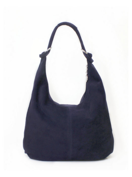 Suede Shoulder Bag - Stylish Italian Genuine Leather