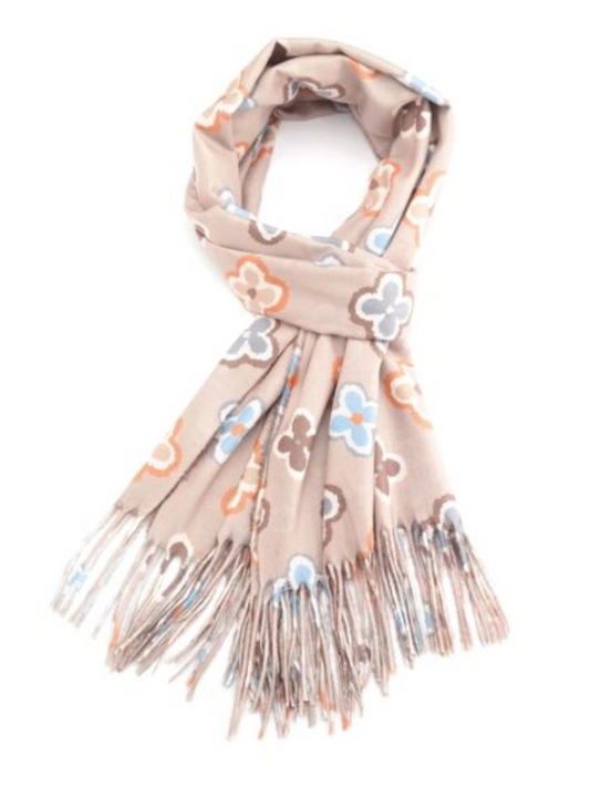 Pretty Floral Scarf - Elegant & Cosy Women's Accessory