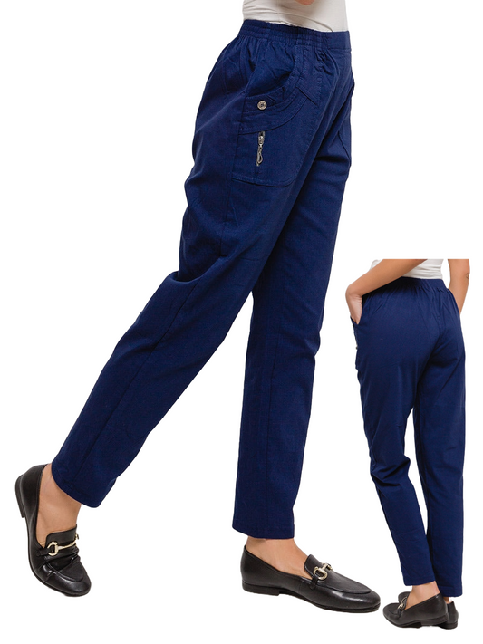 Fleece Lined Stretch Trousers for Winter Warmth & Comfort