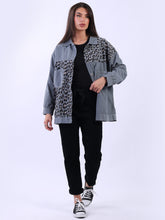 Load image into Gallery viewer, Leopard Cord Shirt Jacket
