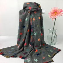Load image into Gallery viewer, Star Print Winter Scarf
