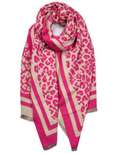 Load image into Gallery viewer, Leopard Border Winter Scarf
