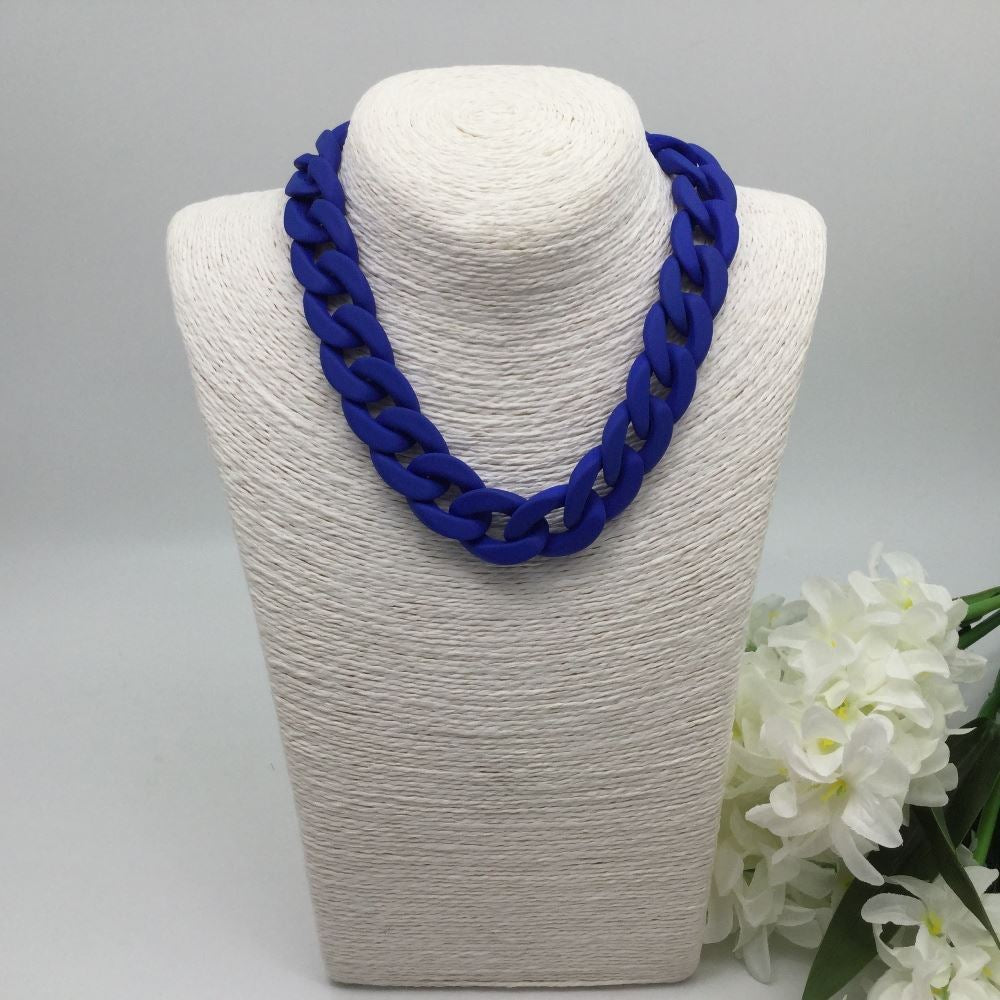 Royal Blue Necklace and Bracelet Set