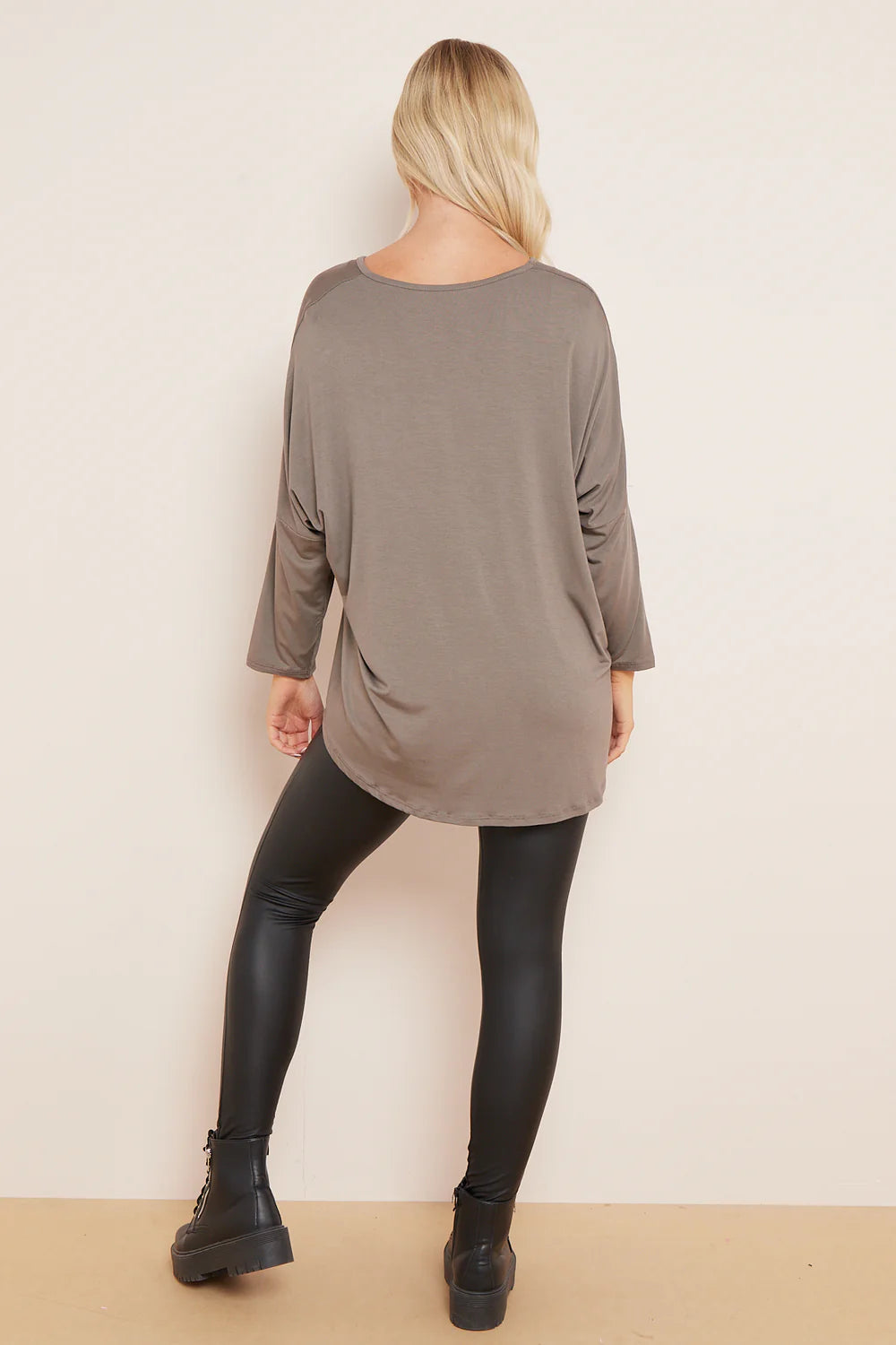 Soft VNeck 3/4 Sleeve T-Shirt