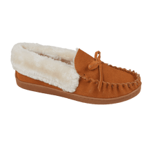 Load image into Gallery viewer, Mull Cognac Leather Slippers
