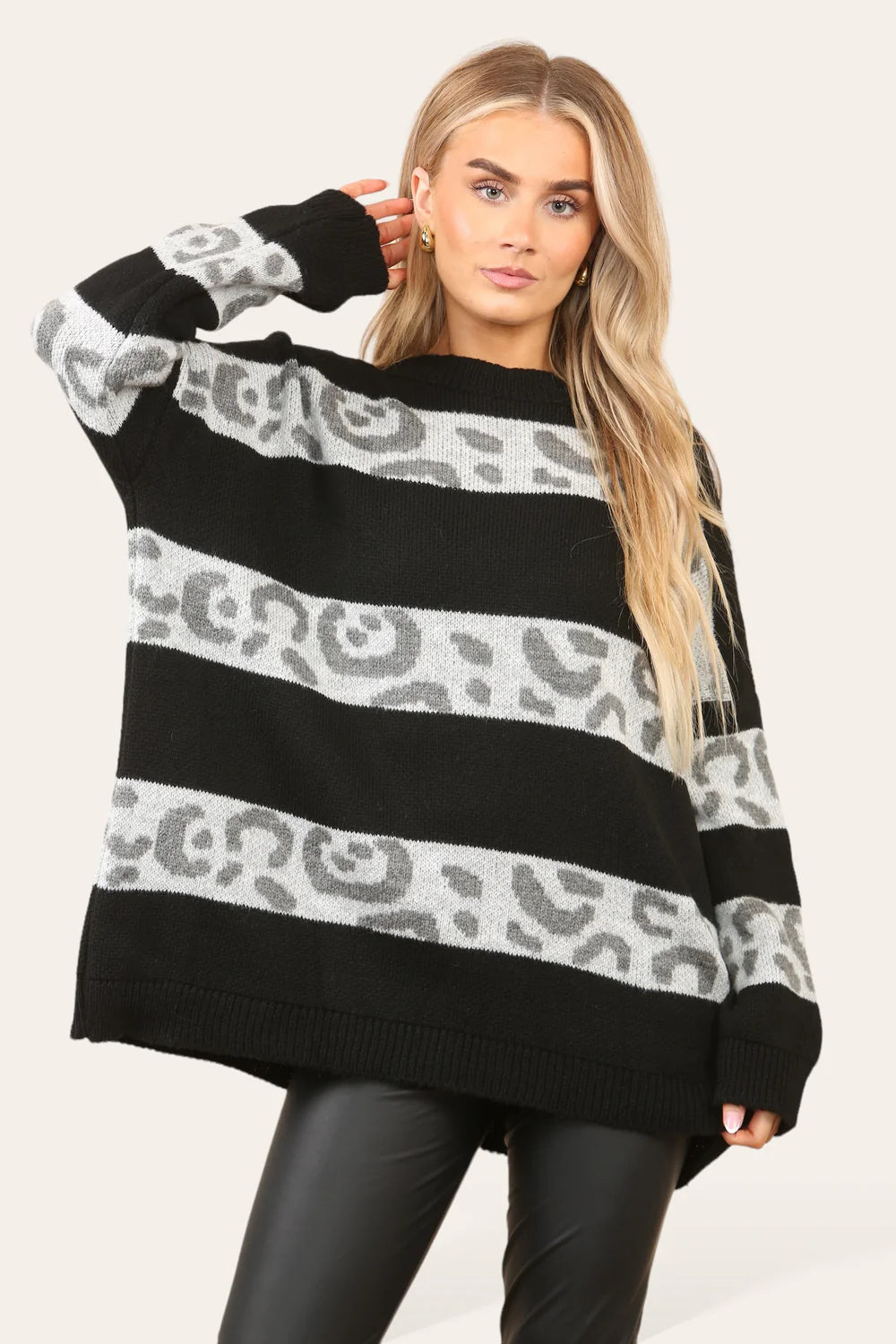 Leopard Stripe Jumper