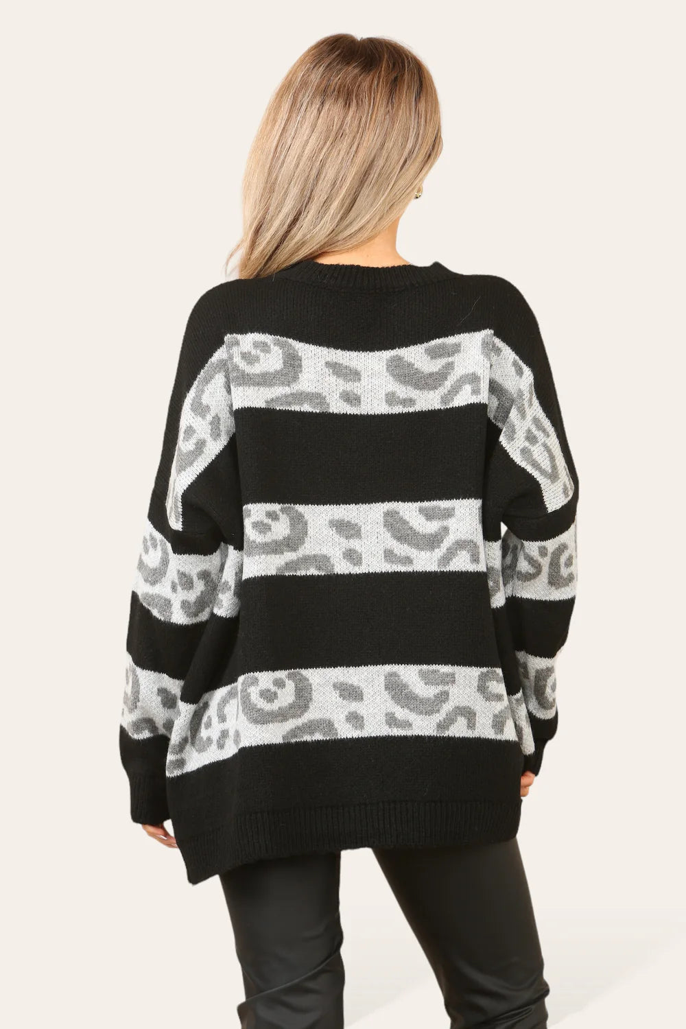 Leopard Stripe Jumper