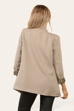 Load image into Gallery viewer, Mocha Leopard Lined Blazer
