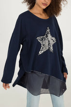 Load image into Gallery viewer, Sequin Star Layer Sweater
