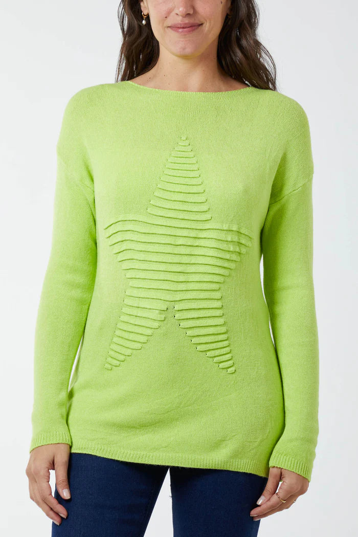 Embossed Star Jumper