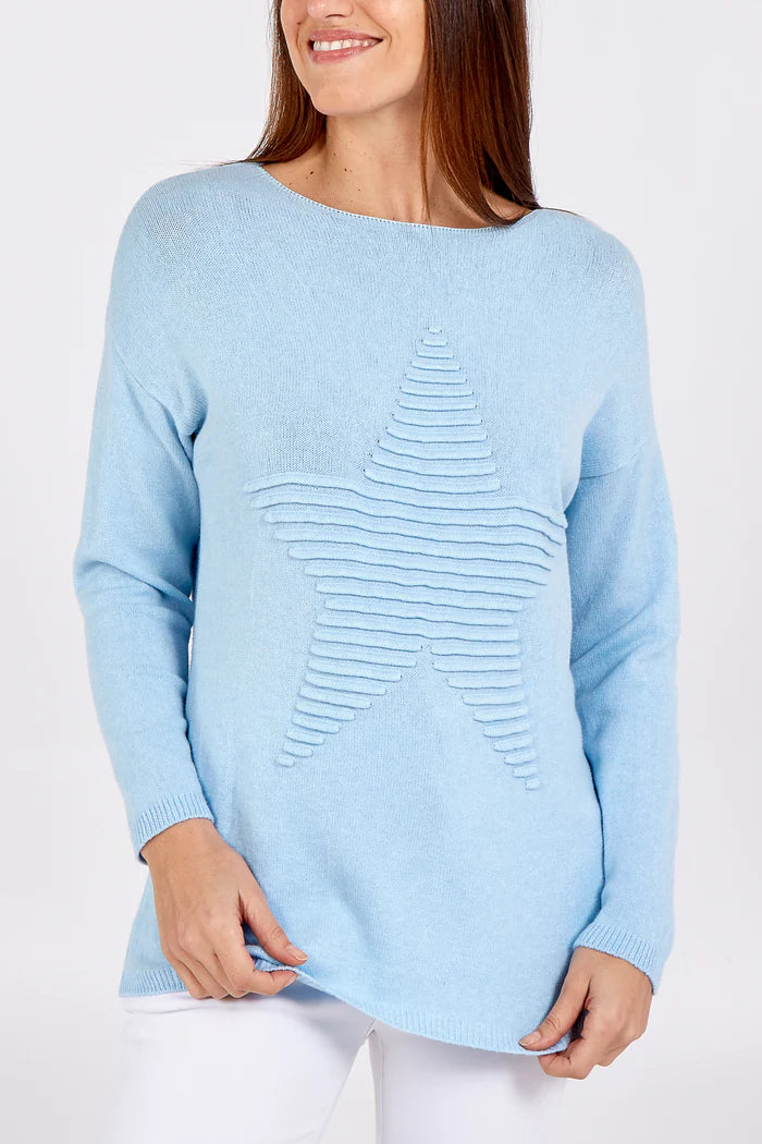 Embossed Star Jumper