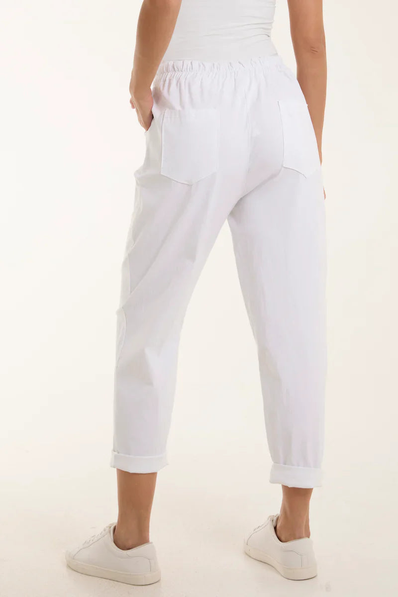 Washed Relaxed Fit Magic Trousers with vintage look.