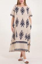 Load image into Gallery viewer, Cotton Tribal Print Pocket Dress
