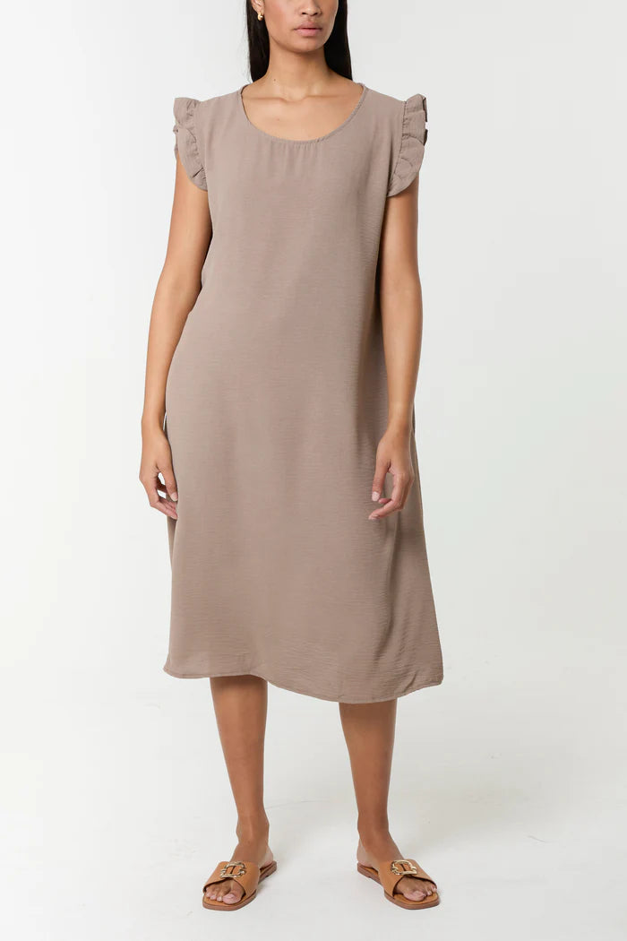 Button Back Pocket Dress