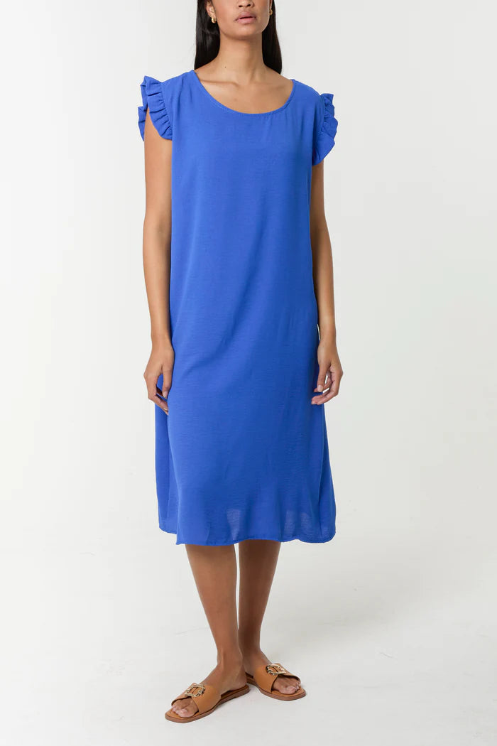 Button Back Pocket Dress