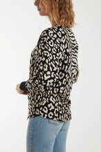 Load image into Gallery viewer, Animal Print Cuffed Jumper
