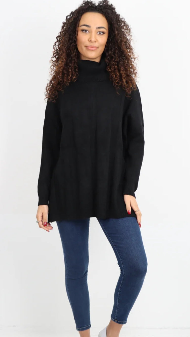 Cowl Neck Cable Jumper