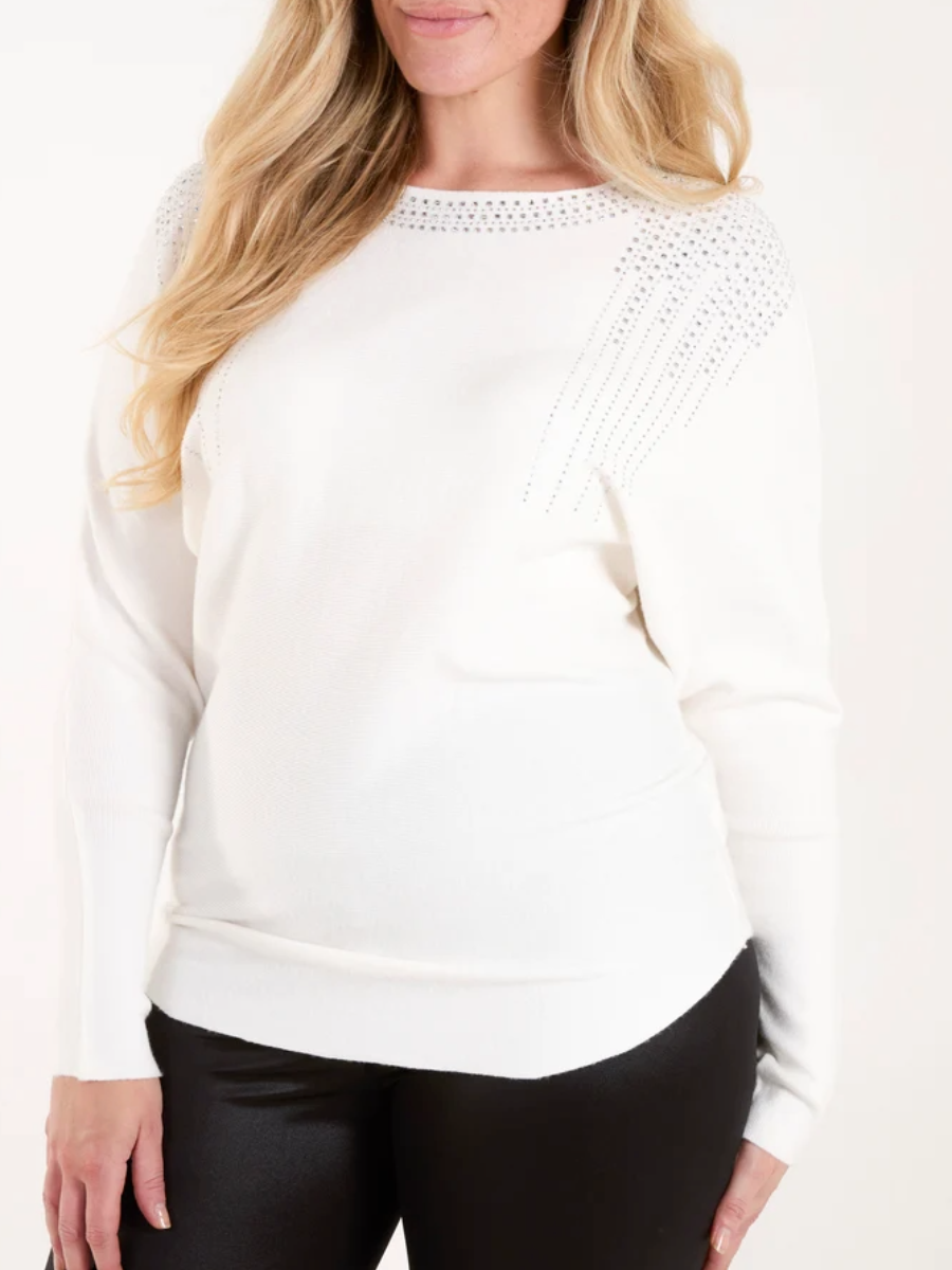 Diamante Fine Knit Jumper