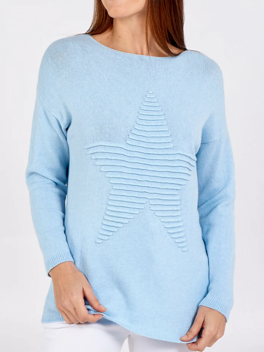 Embossed Star Jumper