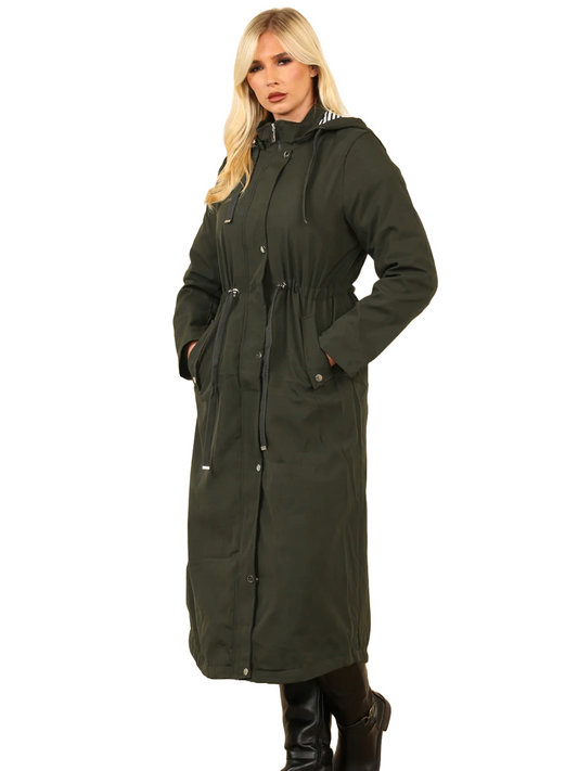 Extra Long Hooded Coat