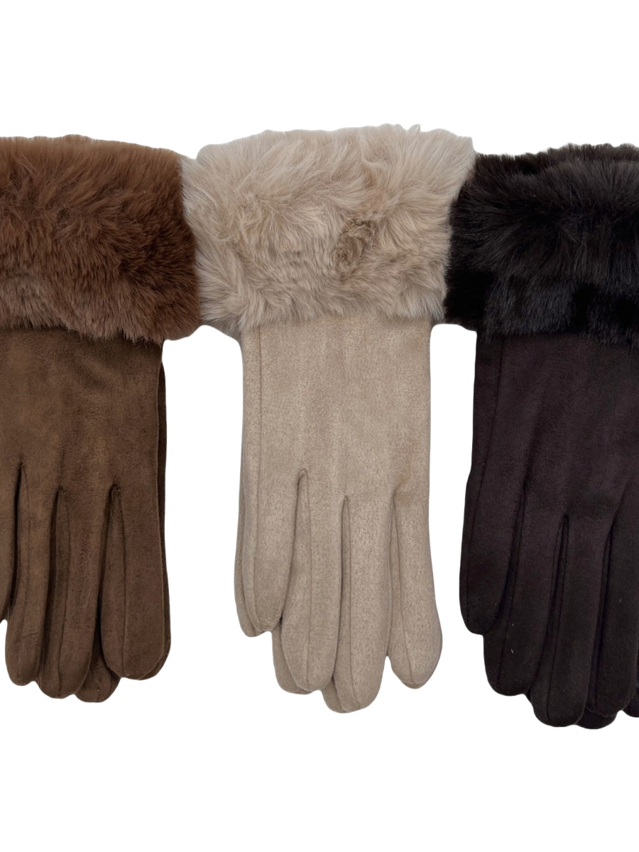 Fluffy Fur Cuff Glove