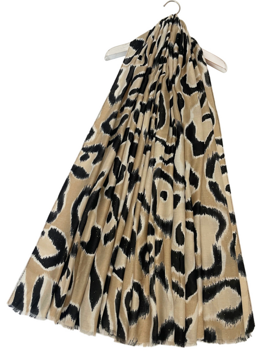 Large Leopard Print Scarf