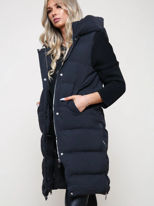 Longline Puffer Gilet