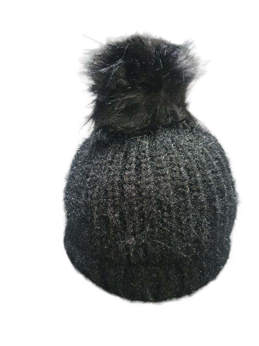 Sequin Pom Pom Hat