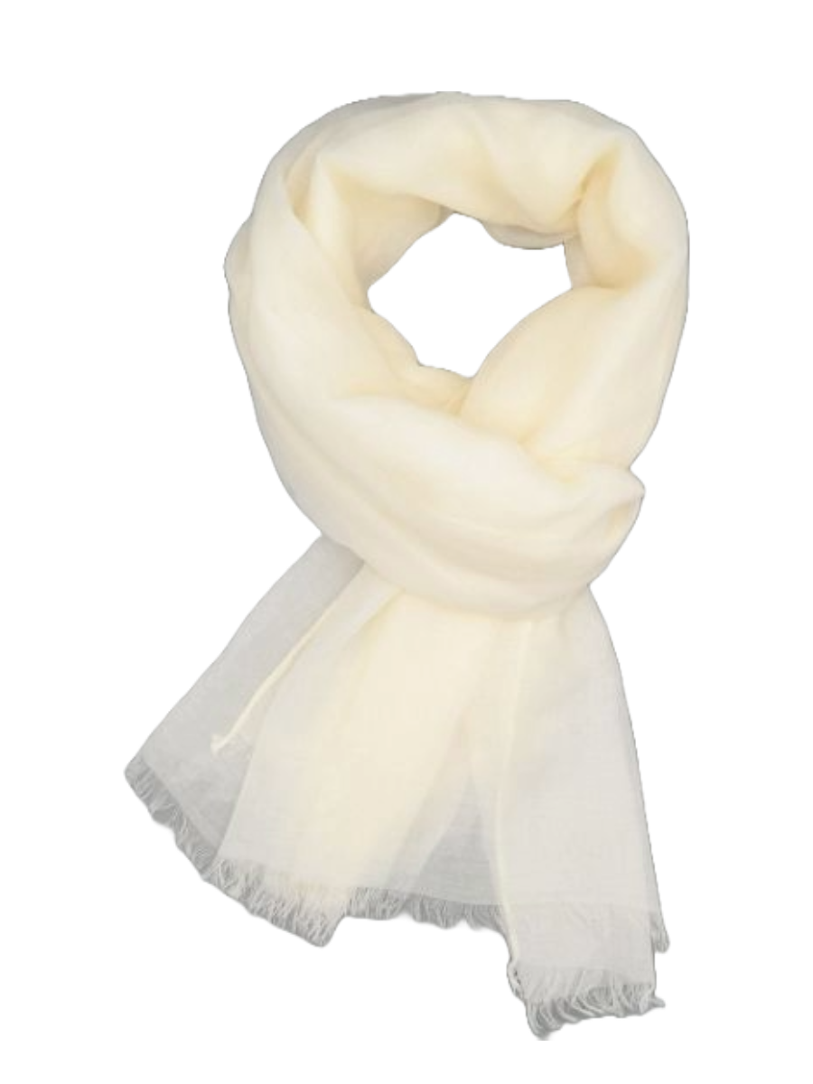 Simple Cream Scarf