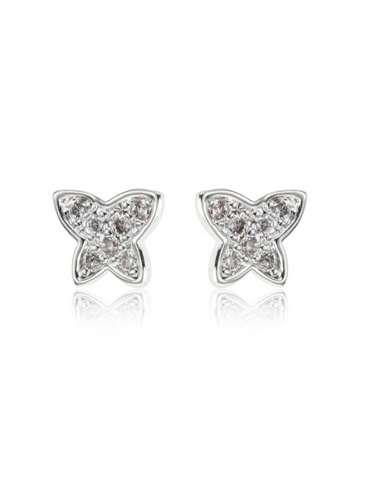 Star Diamante Stud Earrings