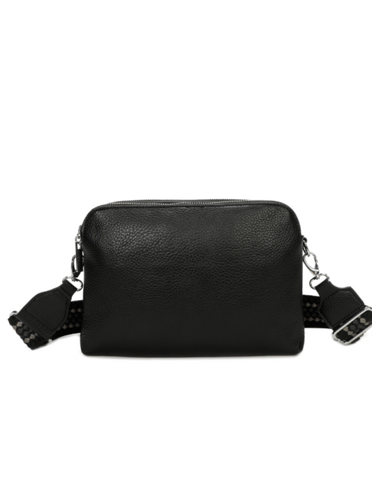 Triple Zip Crossbody Bag