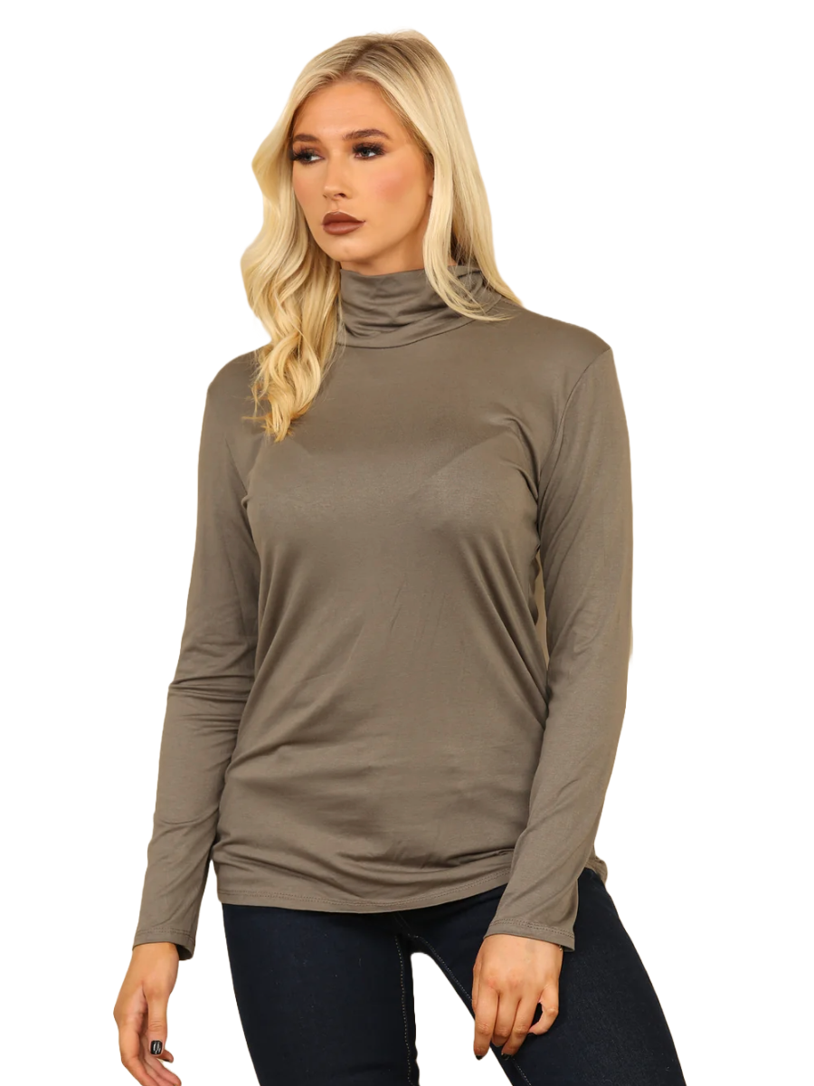 High Neck Long Sleeve Top