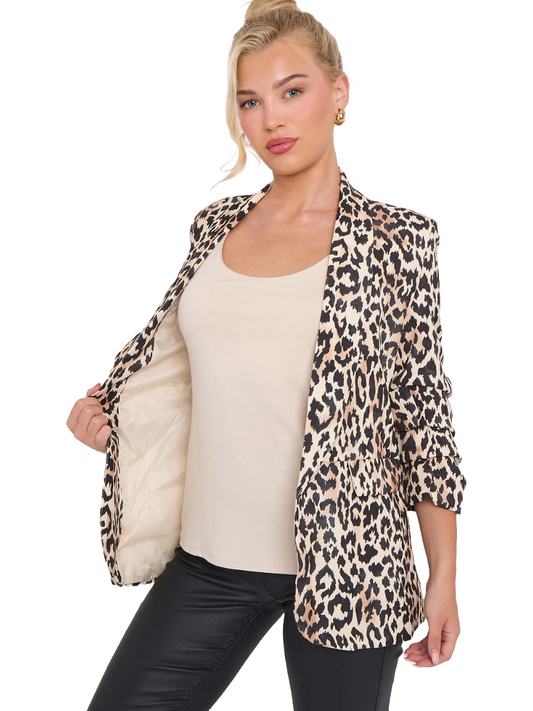 Animal Print Blazer