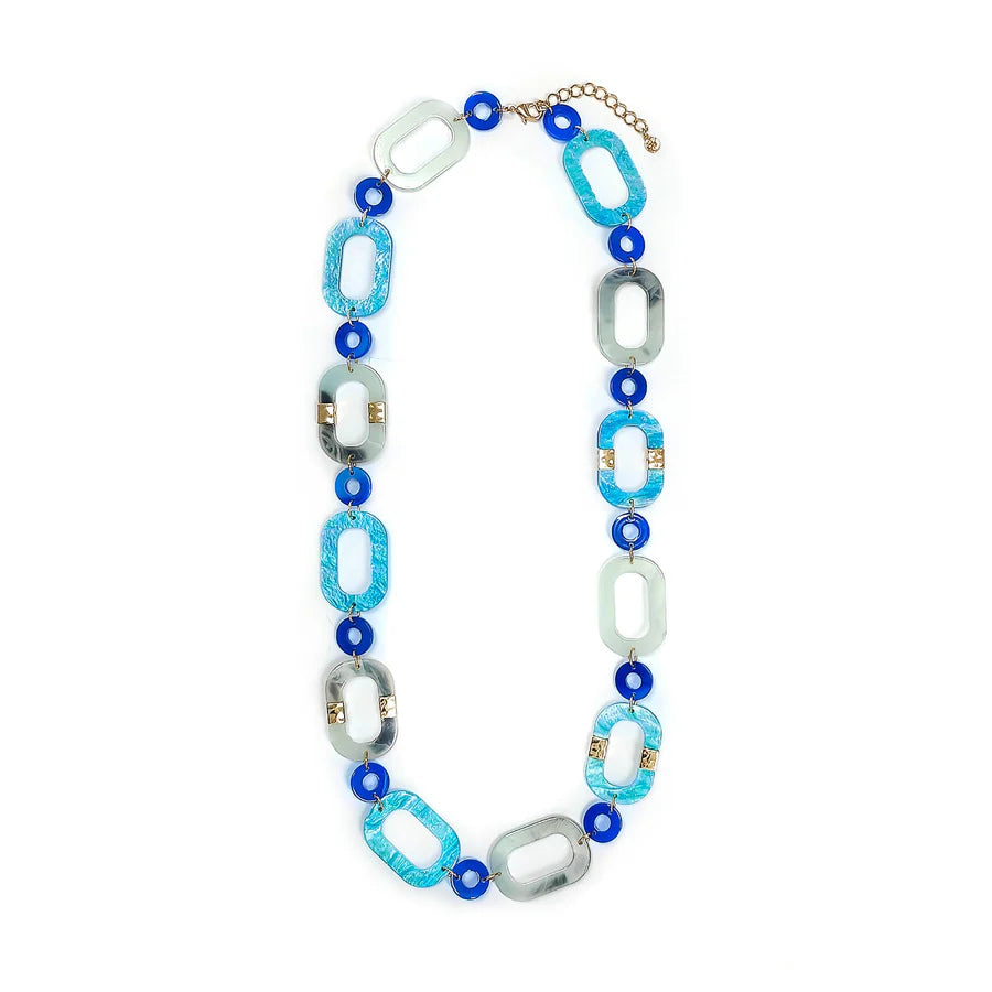 Oval Chain Long Necklace