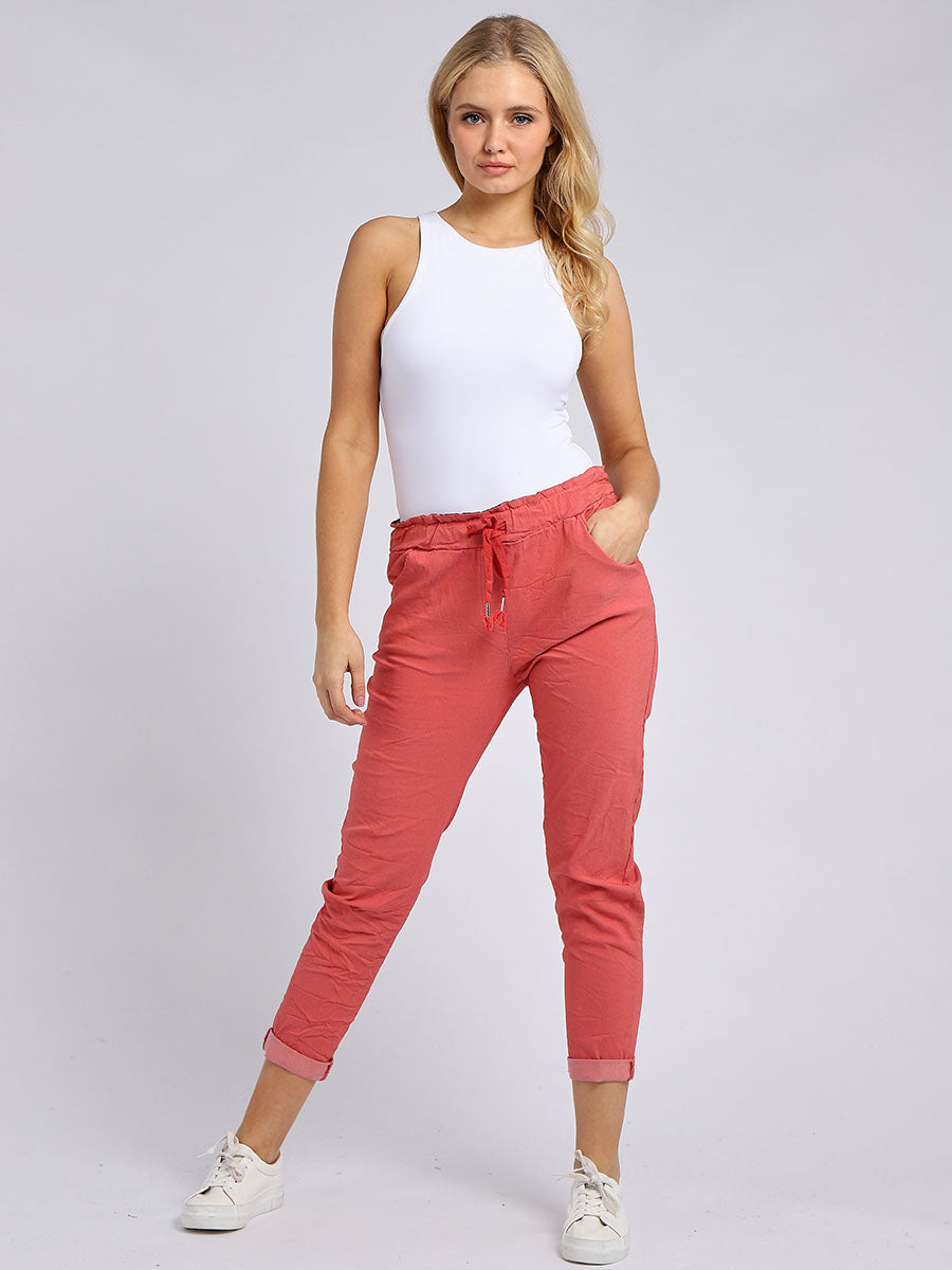 Ladies Plain Magic Trousers