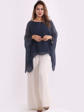 Load image into Gallery viewer, Plain Silk Batwing Top
