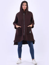 Load image into Gallery viewer, Fleece Lined Hooded Coat
