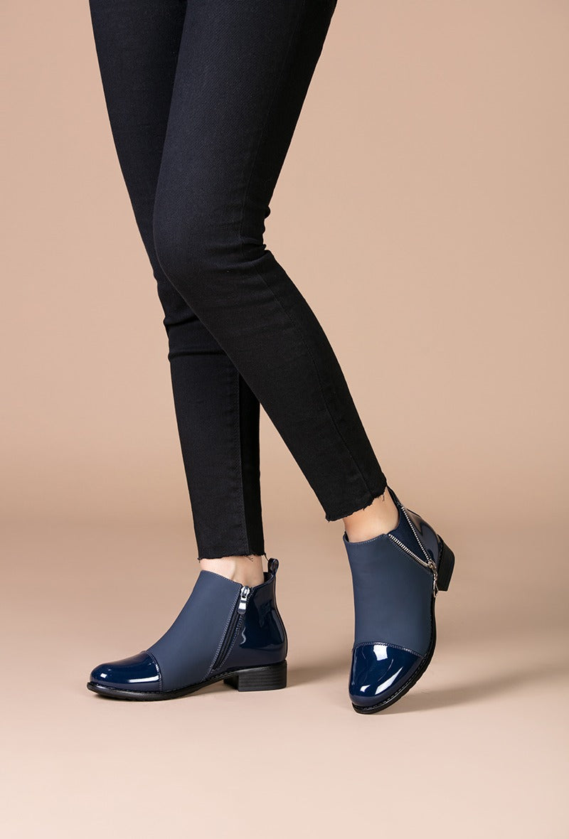 Patent Detail Ankle Boot