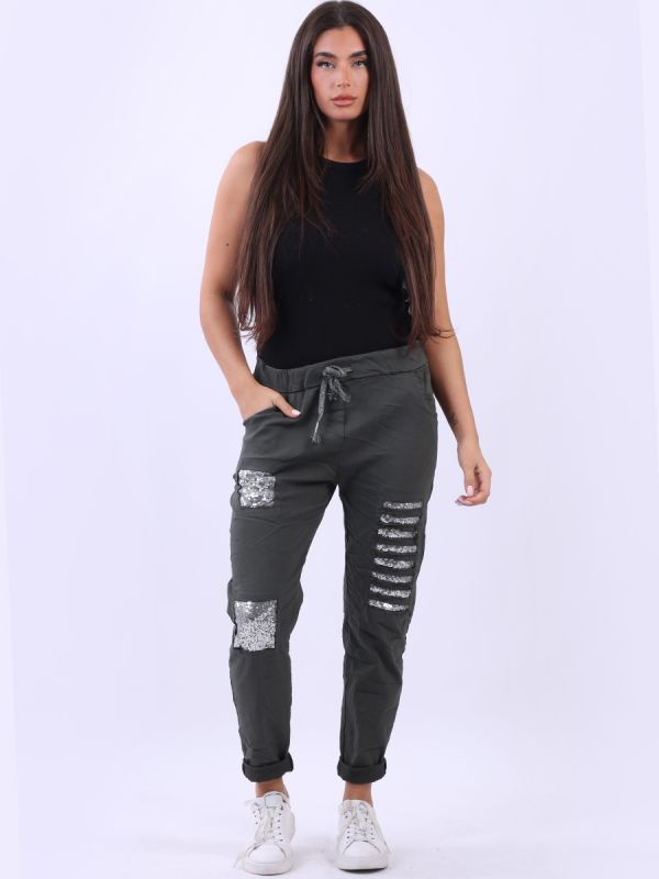 Sequin Patches Magic Trousers