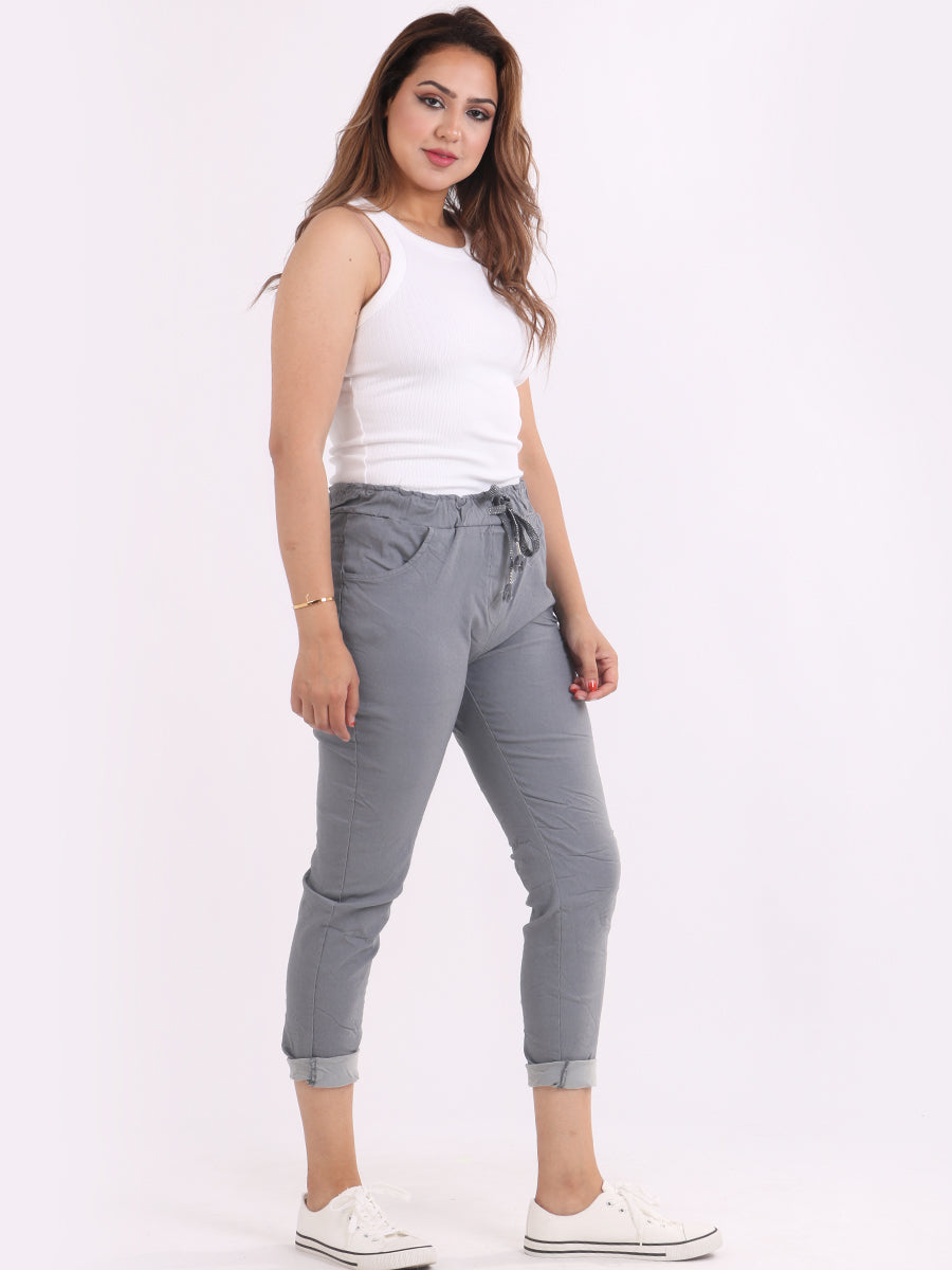 Ladies Plain Magic Trousers