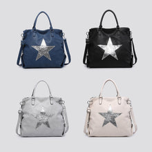 Load image into Gallery viewer, Sequin Star Tote Bag
