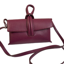 Load image into Gallery viewer, Loop Handle Leather Evening Bag
