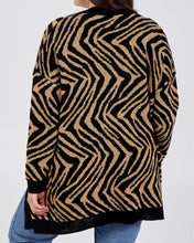 Load image into Gallery viewer, Zebra Plus Cardigan
