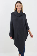 Load image into Gallery viewer, Embossed Cowl Star Poncho
