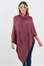 Load image into Gallery viewer, Embossed Cowl Star Poncho
