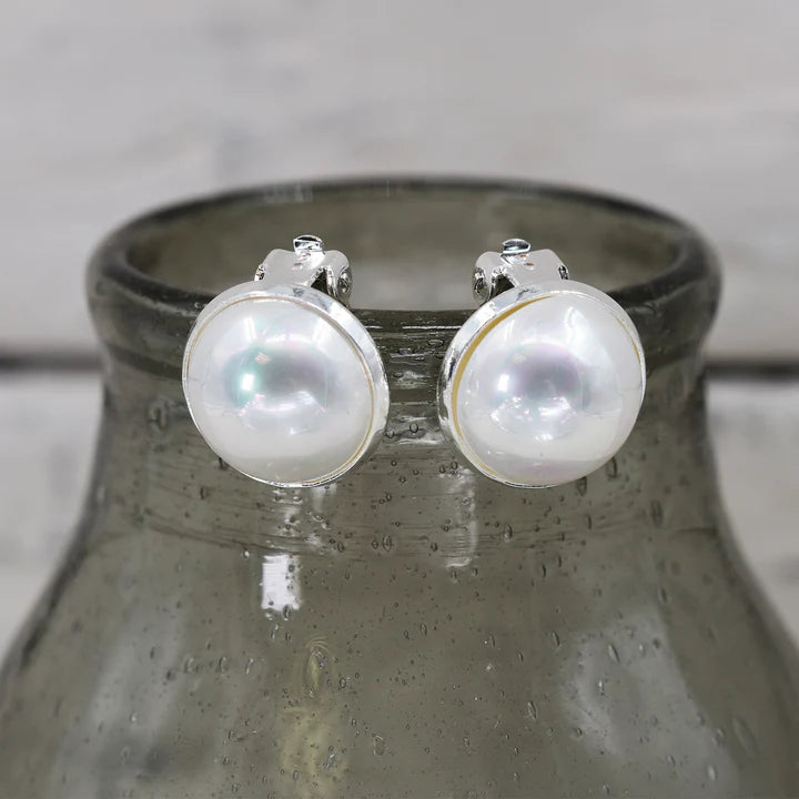 Pearl Clasp Earrings