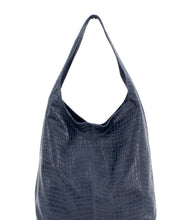 Load image into Gallery viewer, Leather Croc Hobo Bag
