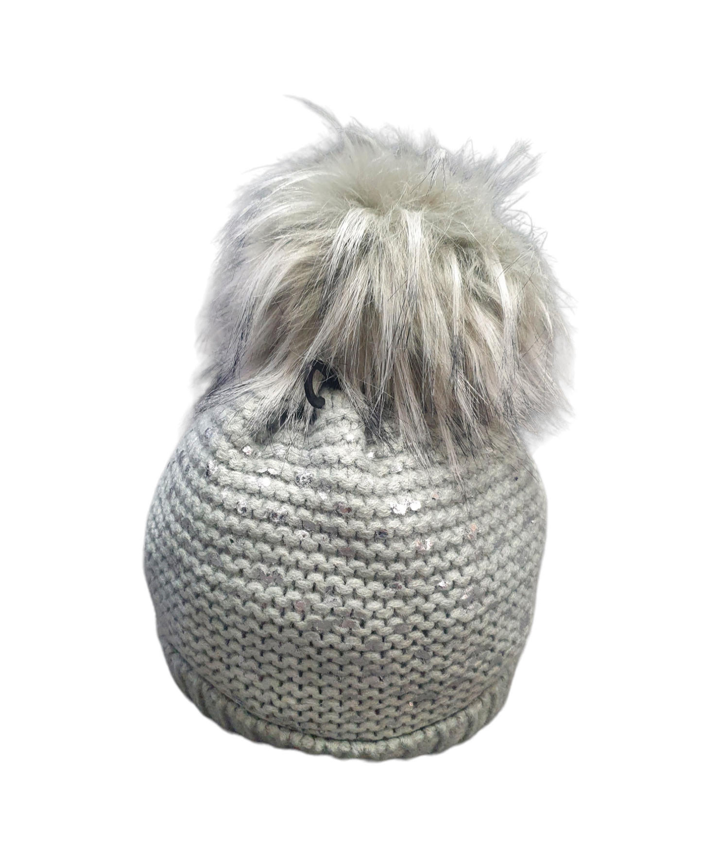 Metallic Foil Pom Pom Hat made of 100% acrylic.